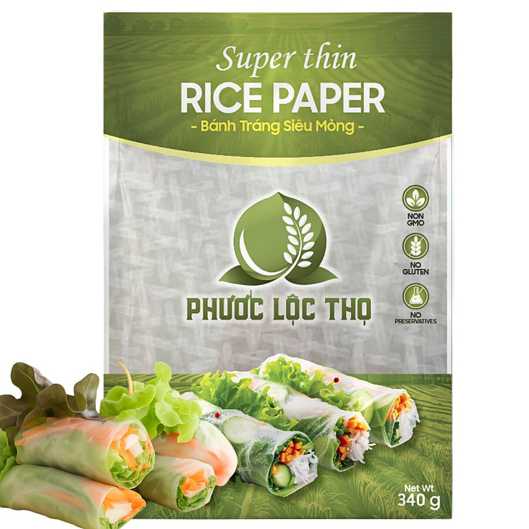 Phước Lộc Thọ Bánh Tráng Cuốn Gỏi Mỏng Dẻo 12oz