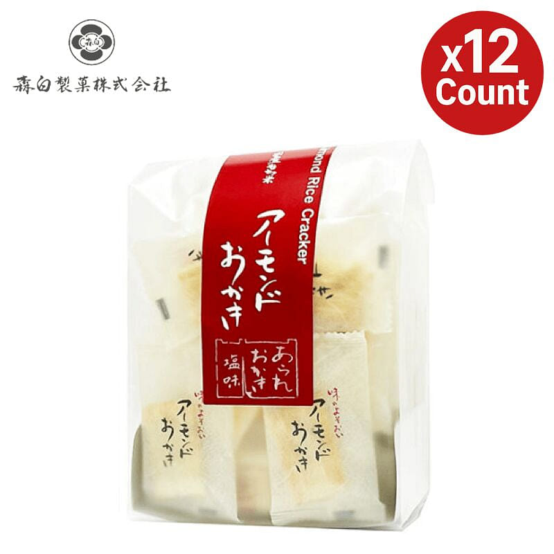 Morishiro Almond Okaki 12 Count 1 bunch
