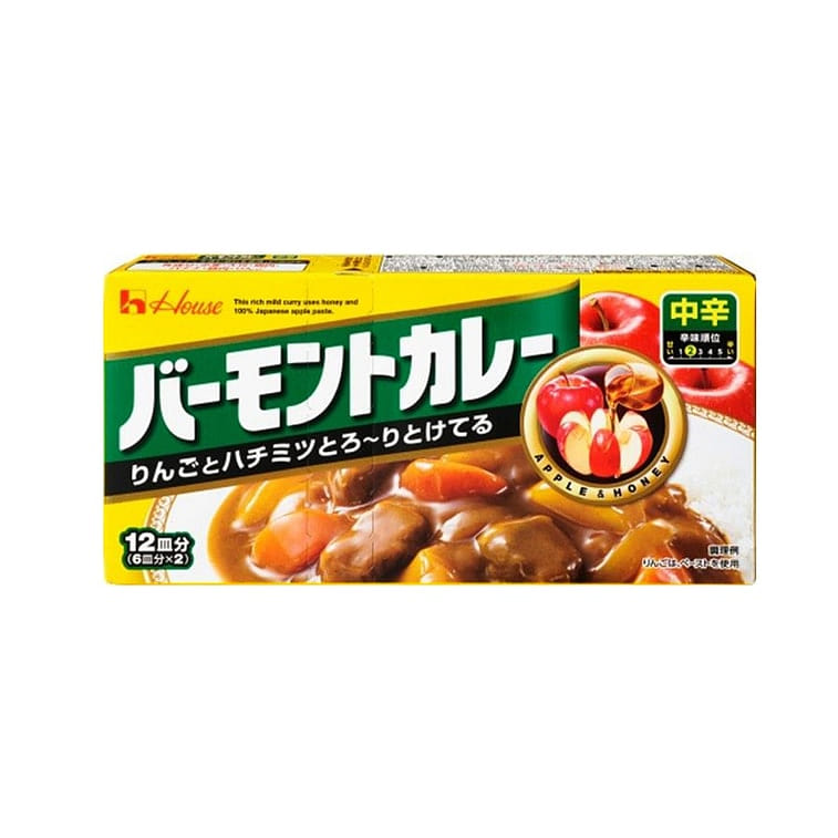 House Apple Honey Curry Cubes Medium Spicy 230g 1 each