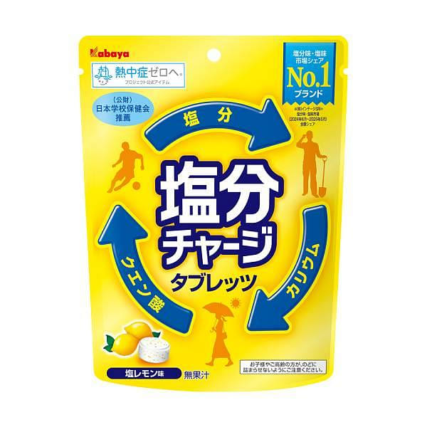 カバヤ 塩分チャージタブレッツ 塩レモン 81g 1 個