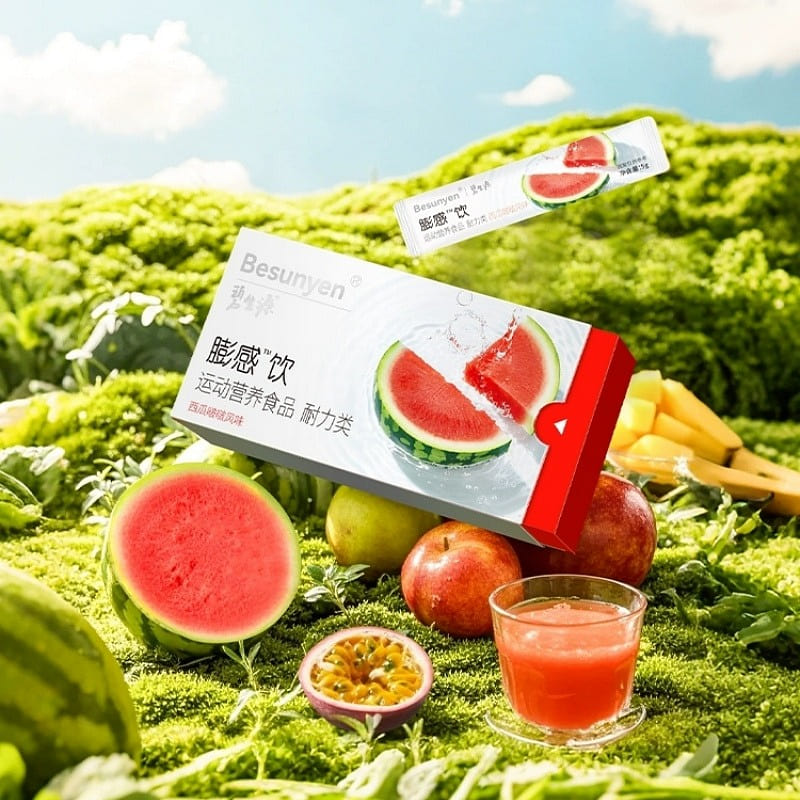 Puffing drink 5g * 10 bags with watermelon flavor 1 box