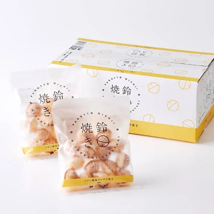 Fleur  Bell Shaped Cakes [Melon Flavor] 8 Bags 1 box