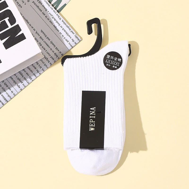 Men’s socks pure cotton white5 pairs 1 pack