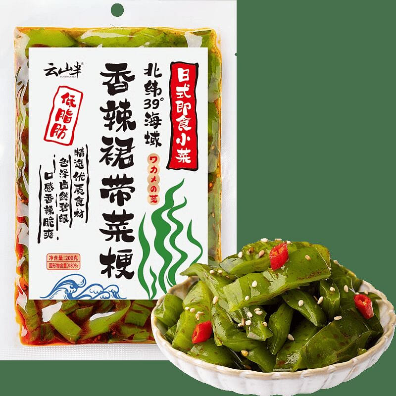 云山半即食香辣裙带菜梗段新鲜凉拌菜下饭小菜咸菜 200 克