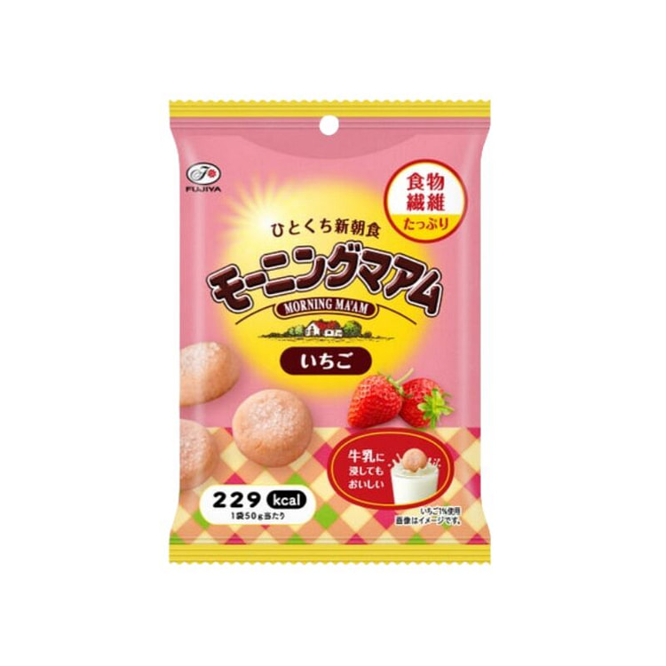 FUJIYA不二家 早餐小饼干 草莓口味 50g