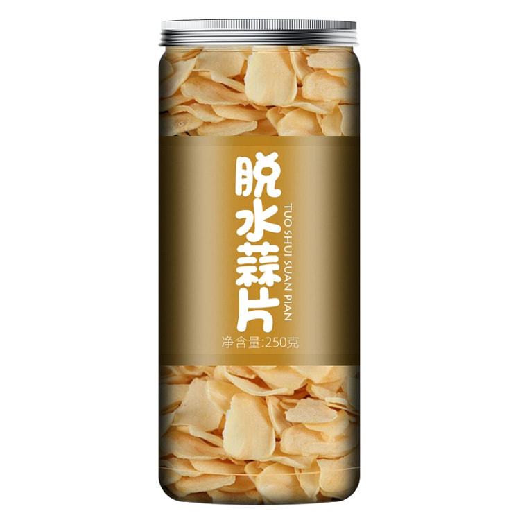 脱水蔬菜干农家自然晾晒精品菜干脱水蒜片250g*1罐