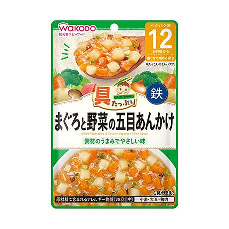 Wakodo Baby Food Tuna Vegetable Mixed Sauce 80g 1 each