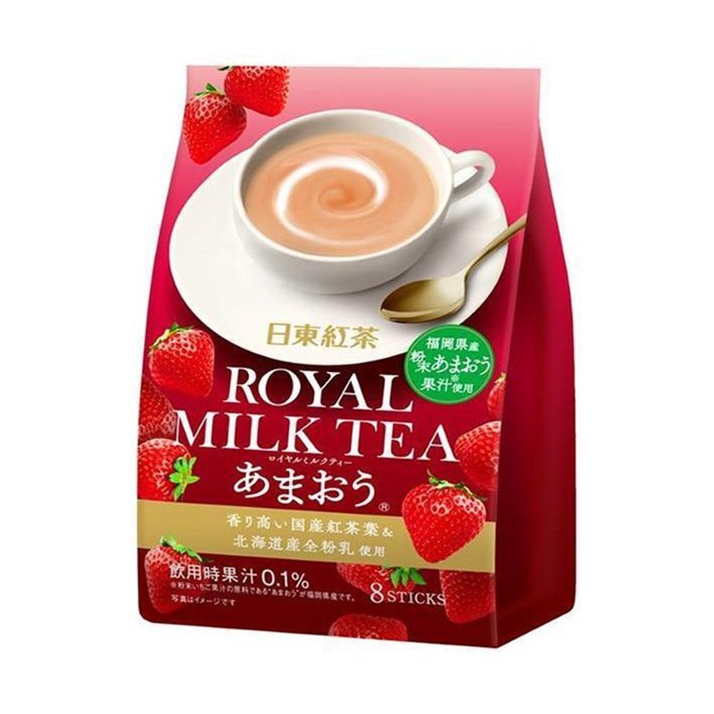 NITTOH Royal Milk Tea 8 sticks with strawberries - Weee!