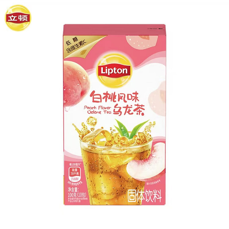 立顿 白桃风味乌龙茶 冷泡冰饮果汁粉固体饮料