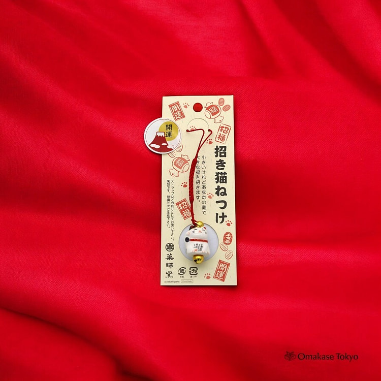 Yakushi Kiln Maneki Neko Lucky Strap-Calico 50 g