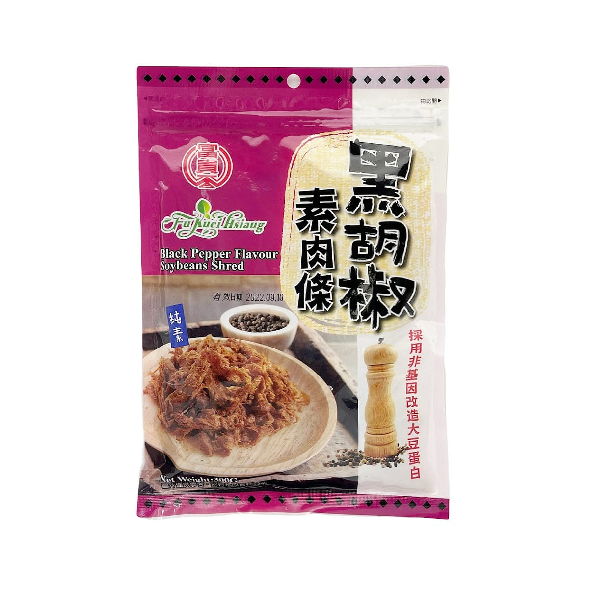 FU KUEI HSIANG Black Pepper Flavour Soybeans Shred 300 g