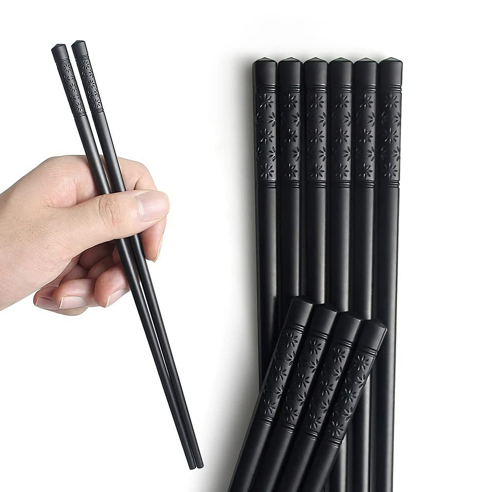 5 Pairs Fiberglass Chopsticks - Non-Slip, 9.4 Inch 1 個