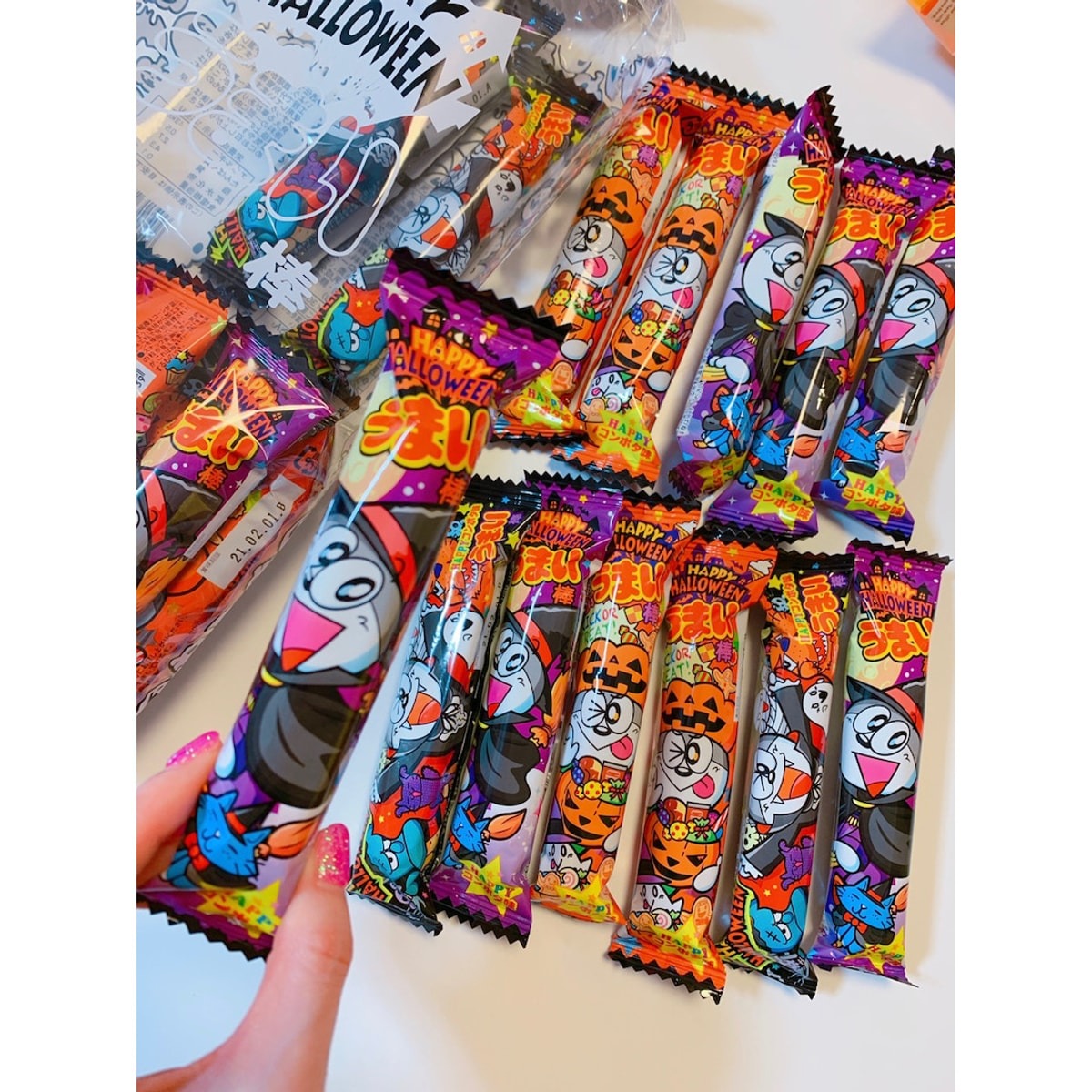 日本直送」リスカ・うまい棒 ハロウィン限定 ハッピーハロウィンコーン