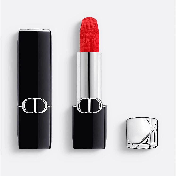 迪奥烈艳蓝金唇膏口红哑光 #888 橘调正红丝绒 1 份