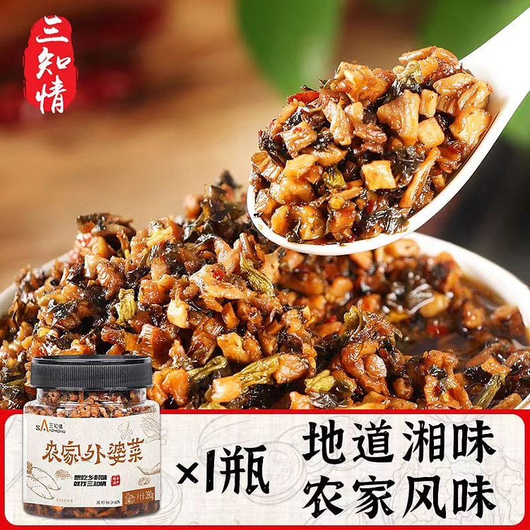 三知情 农家外婆菜 湖南下饭菜 280g*1瓶 280 克