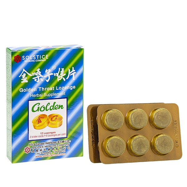 GOLDEN THROAT LOZENGE HERBAL SUPPLEMENT(12 lozenges) 12 count