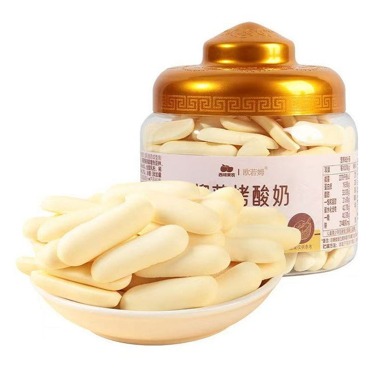 西域美农草原烤酸奶108g儿童奶制品零食榴莲味 1 罐