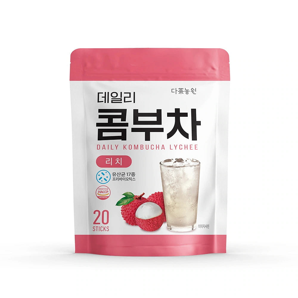 Danongwon Daily Kombucha 5g*20stickes Lychee 1 each