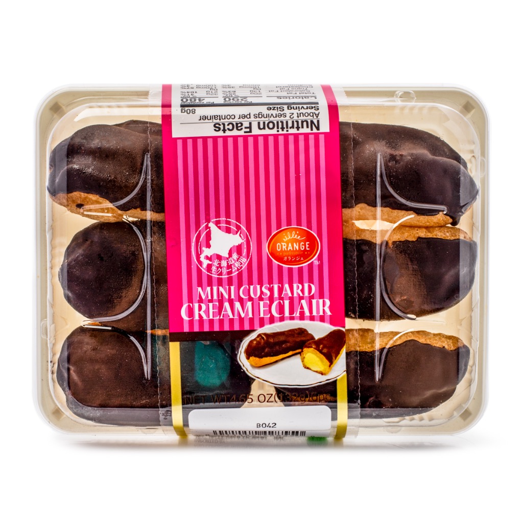 Orange Custard Cream Mini Eclairs, Frozen Weee!