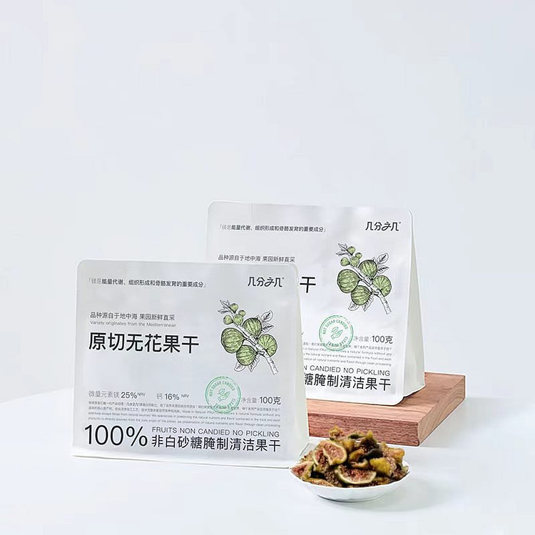 几分之几原切无花果干100g孕妇零食非蜜饯果干正品 100 克
