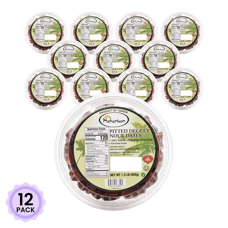 Meharban Pitted Dates 1.5 lb*12 pack