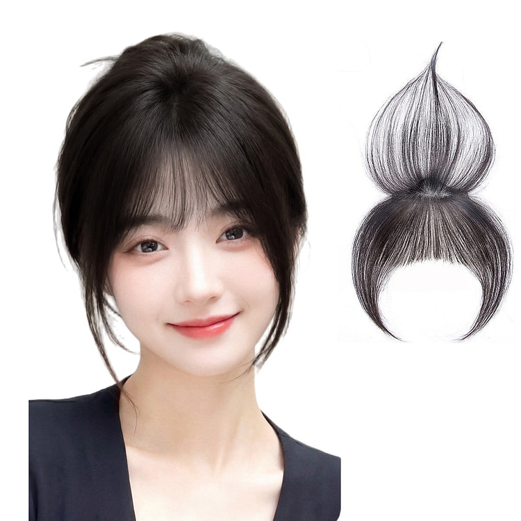 Lightweight Hair Piece Bangs, Natural Color 1 each