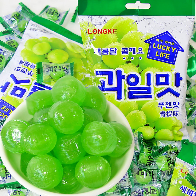 Korean Green Grapes Hard Candy 153g