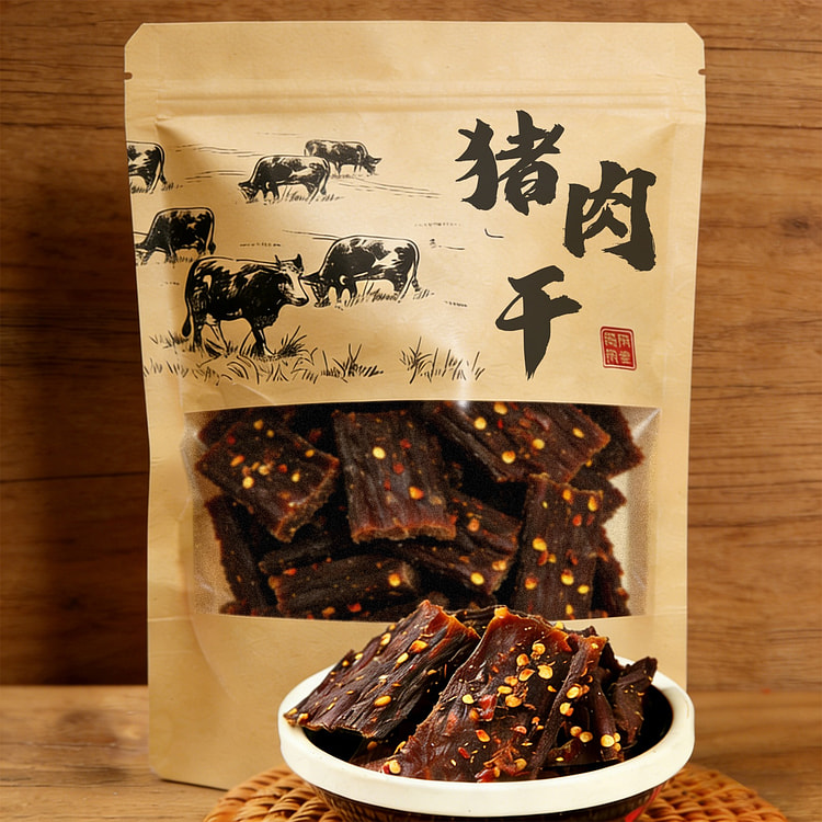 四川特产风干猪肉干手撕后腿肉 零食 麻辣500g 500 克