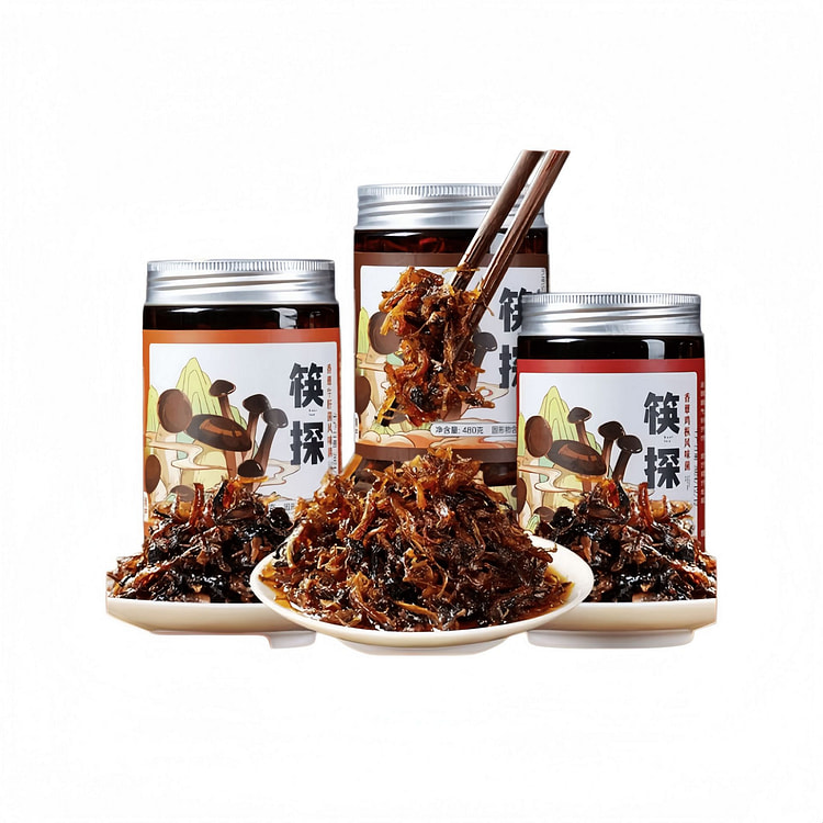 云南特产油鸡枞菌美味山珍260g*1罐 260 克