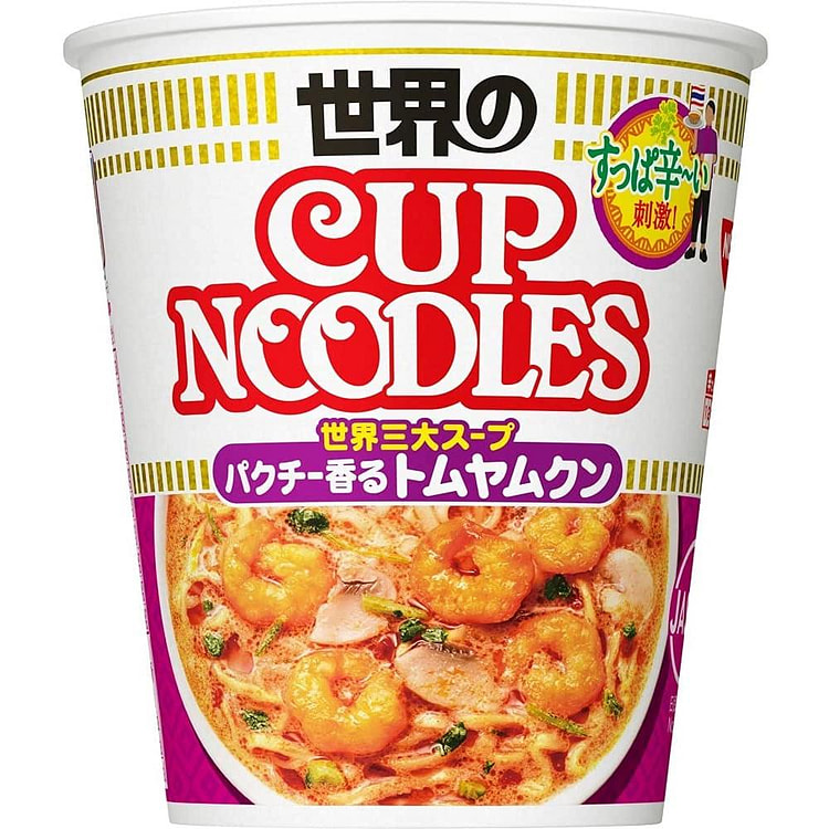 NISSIN CUP NOODLE RAMEN Tom Yam Kung Spicy Ethnic Soup Instant Food Japanes