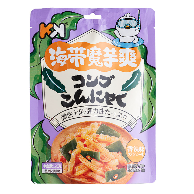 超友味KK 海带脆笋海带结笋片香辣魔芋爽 香辣味140g*1袋装