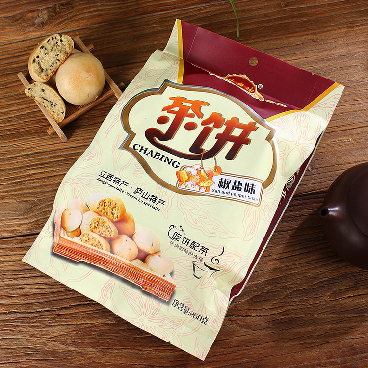 香庐坊 椒盐味茶饼特产传统糕点260g*1袋装