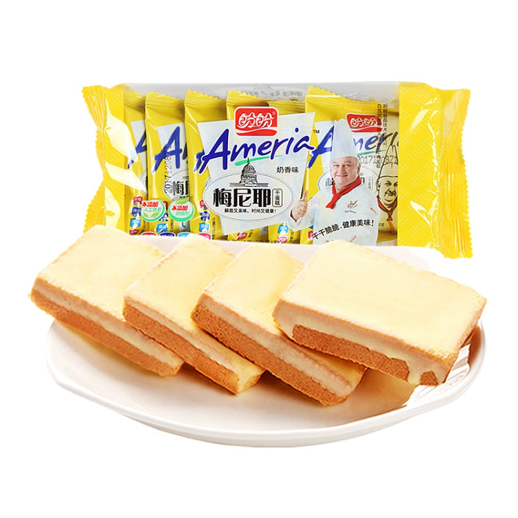 盼盼 梅尼耶干蛋糕奶酪饼干 早餐面包干糕点心 休闲零食小吃 60g*1袋 内含6小包