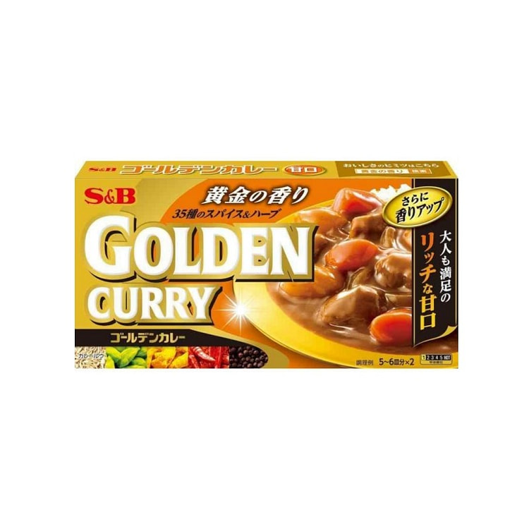 S&B 日式无水金牌咖喱 甜口 198g