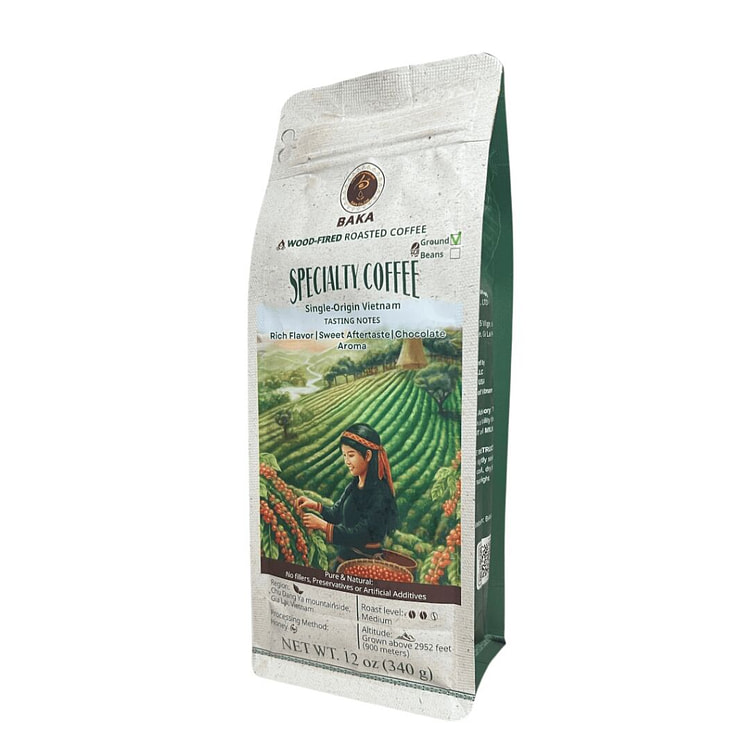 Baka Vietnamese Arabica-Robusta Ground Coffee 12 oz