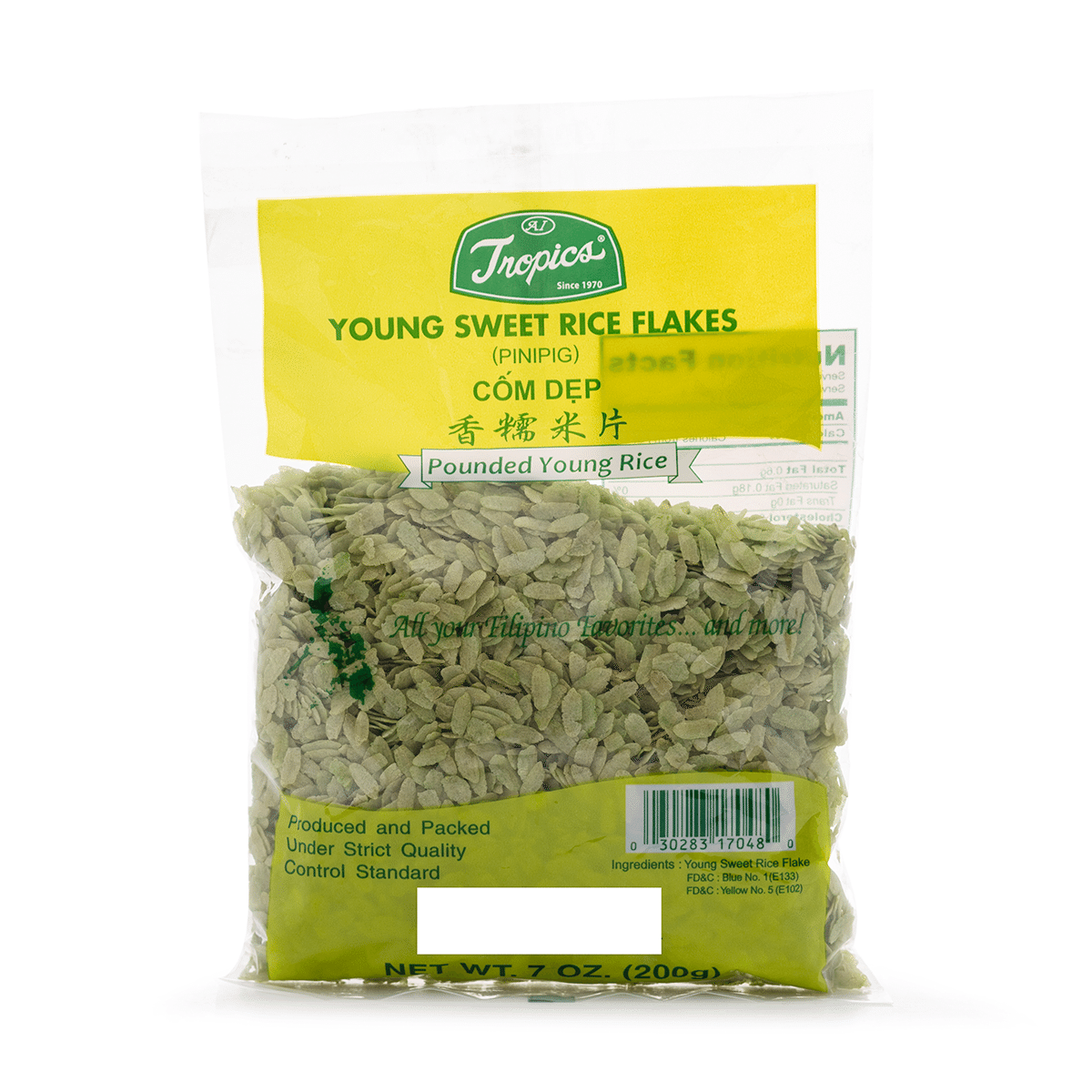 Flocos de Arroz Doce Jovem Verdes Tropics 200 grama(s)