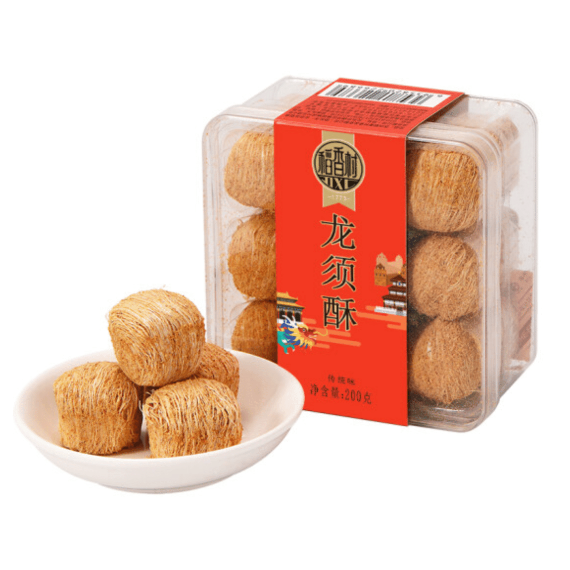 Daoxiangcun DXC Cake Dim sum Leisure Snack Chinese Time honored Long Xu Crisp 200 g