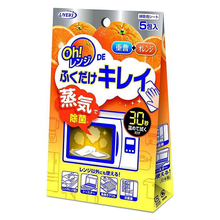 UYEKI 微波炉去污湿巾 5包入