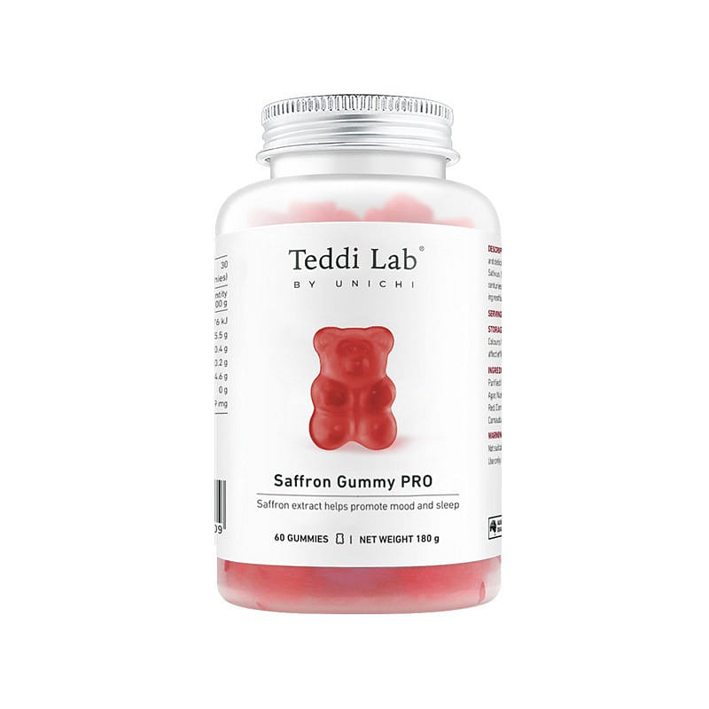 UNICHI teddi lab Saffron Gummy PRO 60 gummies 1 box