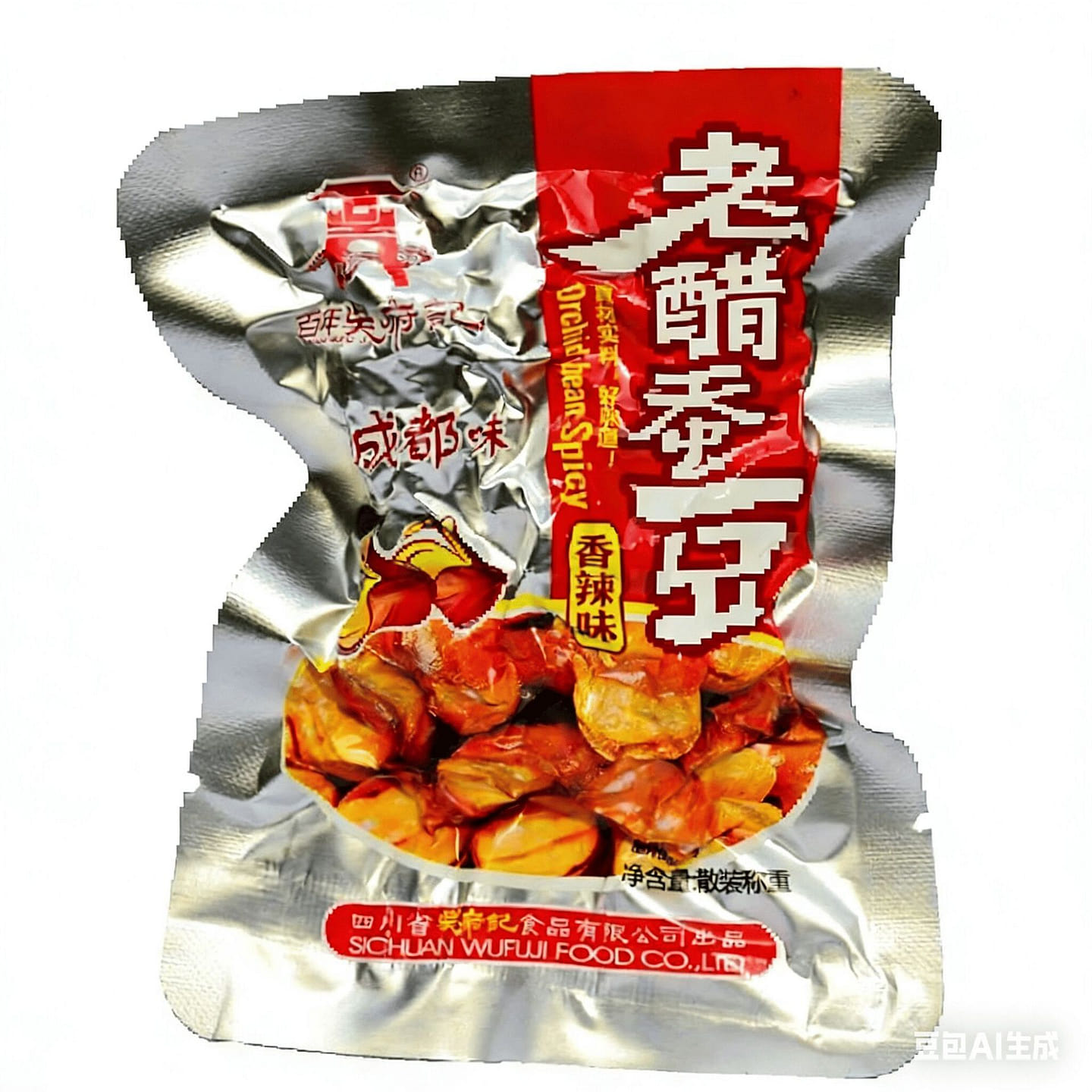 Wufu Ji Spicy Flavor, 8 Bags, 240 g