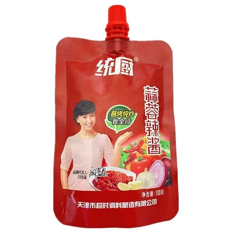 Tianjin Tongchu Garlic Chili Sauce 100g*1 bag