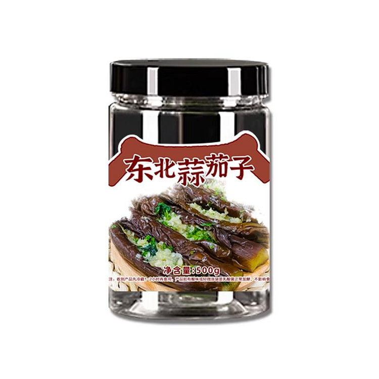 东北蒜茄子咸菜农家腌制500g*1罐