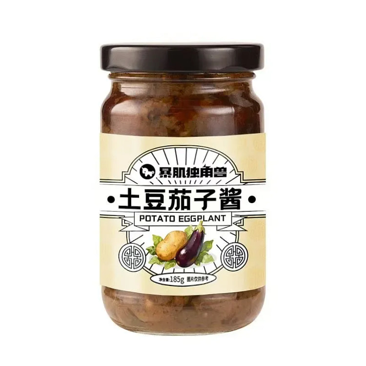独角兽暴肌厨房酸辣味土豆茄子酱下饭神器185g 185 克