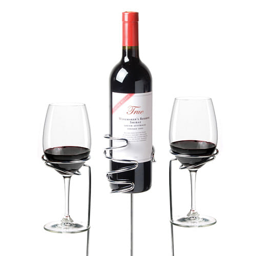Picnic Stix™: Wine Glass & Bottle Holders 3 count