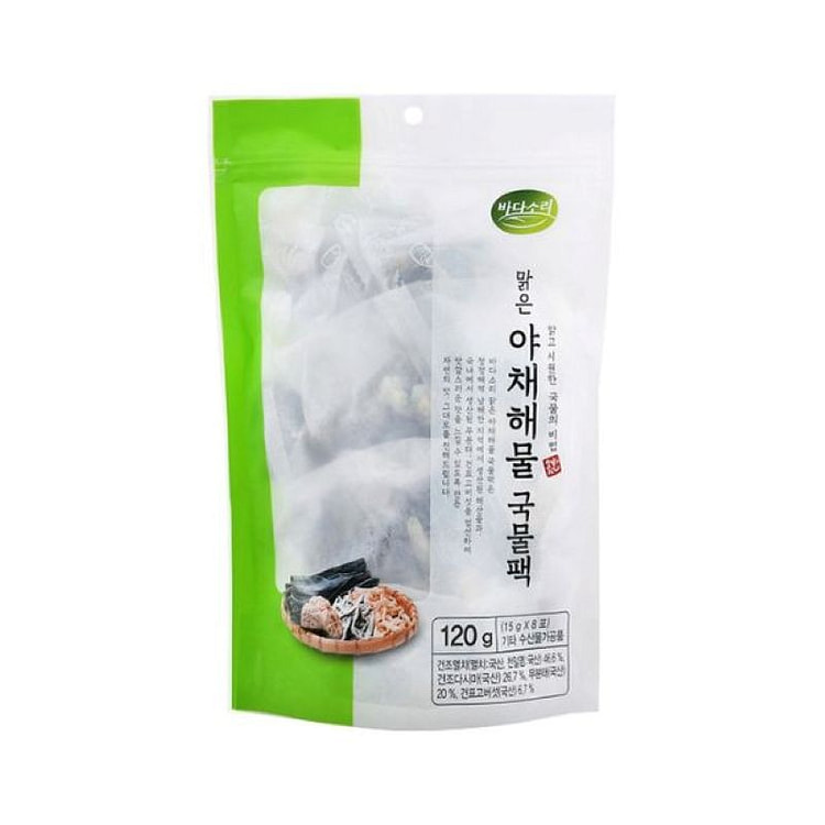 Badasori 清汤蔬菜海鲜汤包 15 克