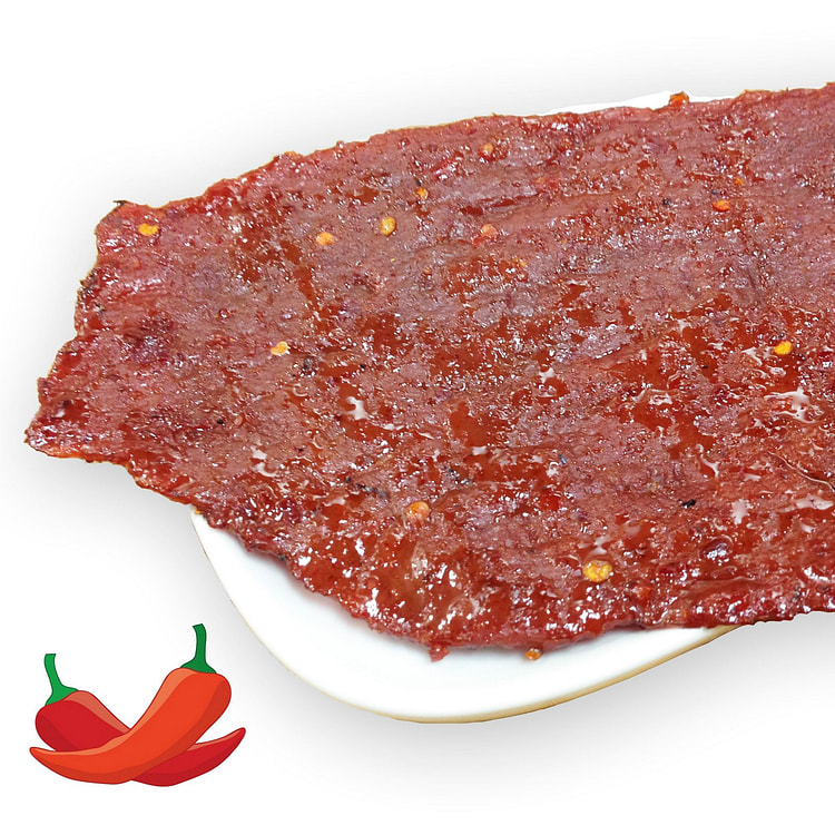 现火烤牛肉干 (辣味 0.25磅) 肉脯4oz