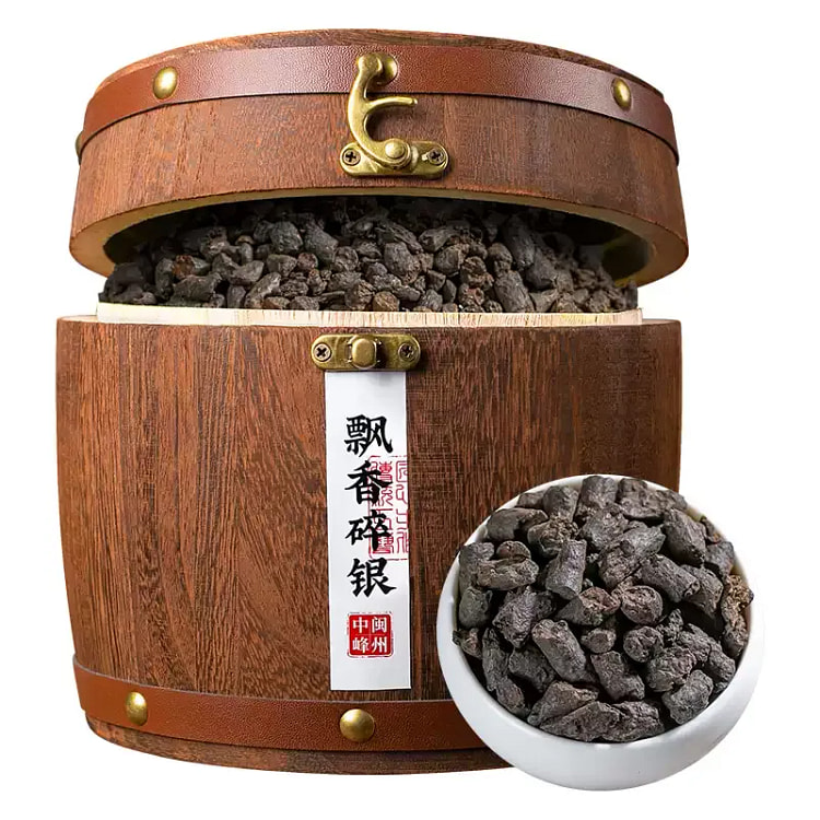 Crushed silver ripe tea Pu erh tea 500g