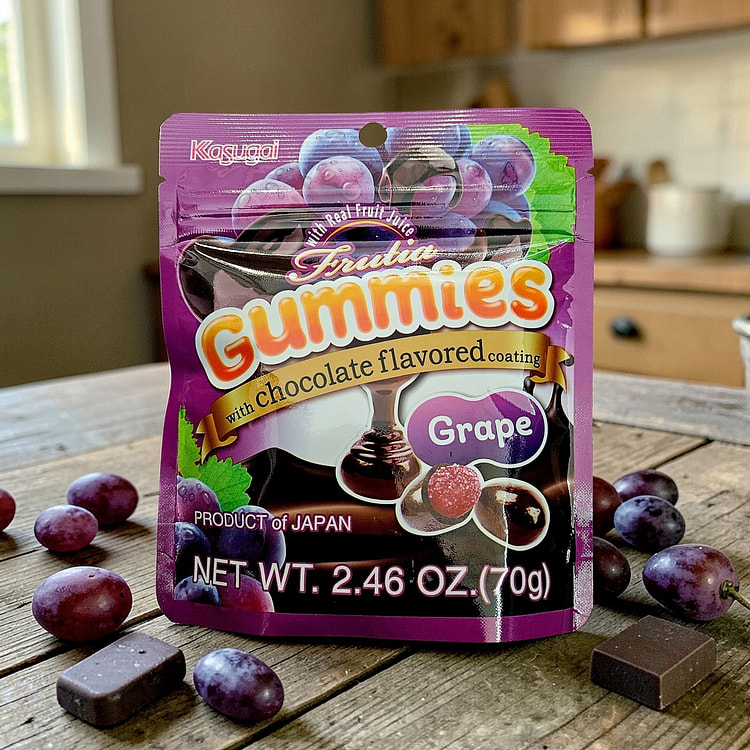 春日井日本巧克力葡萄软糖 70 克
