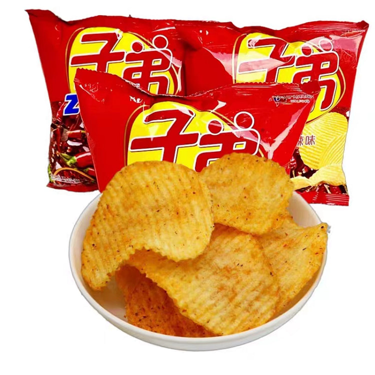云南特产 子弟薯片 土豆片  零食小吃特产 麻辣口味  30g*3袋