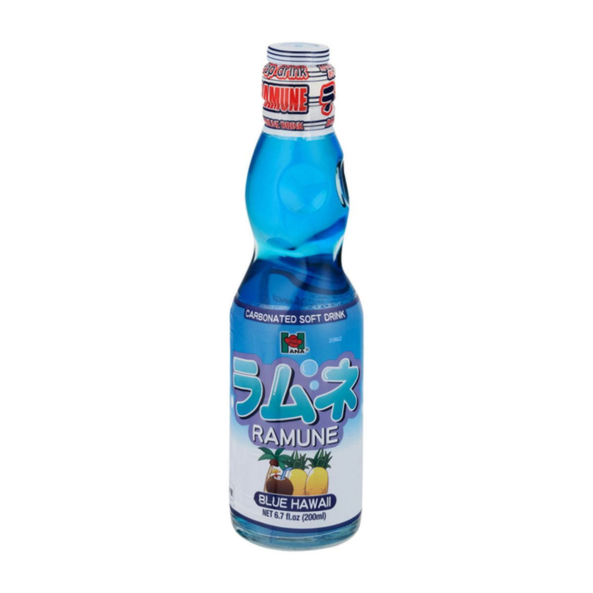 Sangaria Ramune Blue Hawaii Carbonated Drink – 6.7fl oz. 1 each